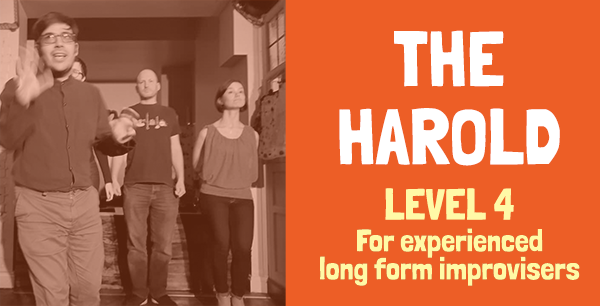 banner for Harold showing class name and people improvising