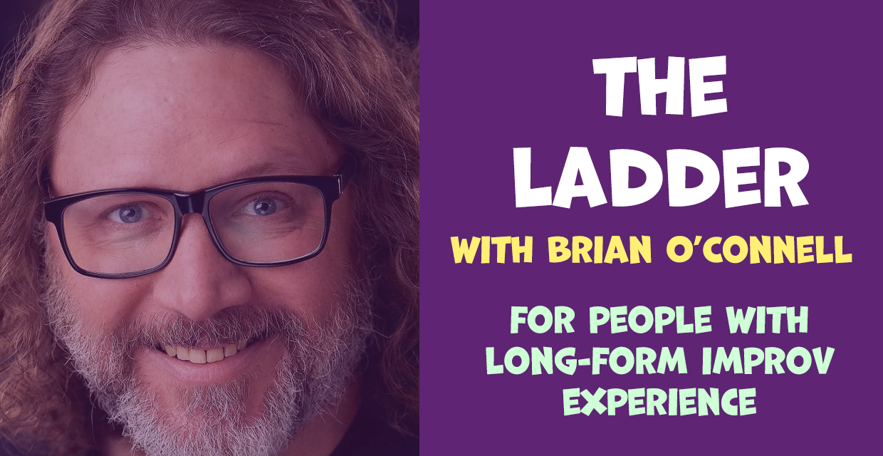 banner for The Ladder - with BoC showing class name and people improvising